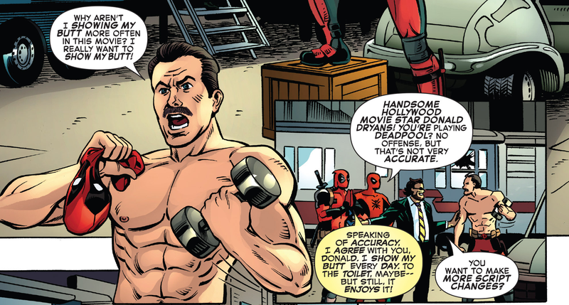 Donald Dryans in Spider-Man/Deadpool #6, who is totally not Green Lantern star Ryan Reynolds.